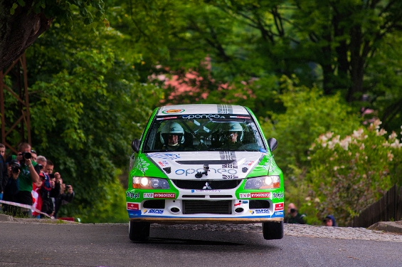 mitsubishi lancer evo ix rajd karkonoski 2012